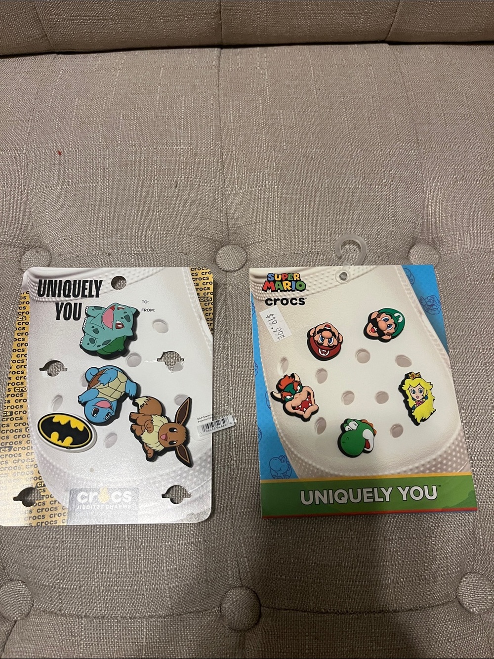 CROCS Multicolor Pokemon & Super Mario Jibbitz Charm Sets